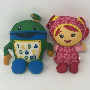 Team Umizoomi Style Plush Lot - Bot and Milli 9" Stuffed Toys - Set of 2
